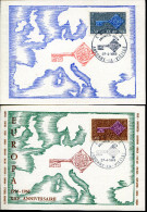 ANDORRE FRANCAIS - N° 188 & 189 / 2 CM OBL. ANDORRE LA VIEILLE LE 27/4/1968 - SUP - Maximumkarten (MC)