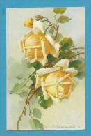 CPA 1121 Fantaisie Fleurs Roses Jaune Illustrateur Catharina KLEIN - Klein, Catharina