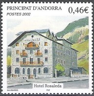 Andorre Français 2002 Michel 588 Neuf ** Cote (2008) 2.00 Euro Hôtel Rosaleda - Unused Stamps