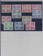 Belgie - Belgique PRE747/757 - Postfris  -  Blok Van 4  -  Neufs -  En Bloc De 4 - Typografisch 1951-80 (Cijfer Op Leeuw)