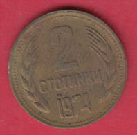 F6153 / - 2 Stotinki - 1974 - Bulgaria Bulgarie Bulgarien Bulgarije - Coins Monnaies Munzen - Bulgaria