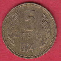 F6190 / - 5 Stotinki - 1974 - Bulgaria Bulgarie Bulgarien Bulgarije - Coins Monnaies Munzen - Bulgarie