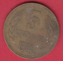 F6211 / - 5 Stotinki - 1974 - Bulgaria Bulgarie Bulgarien Bulgarije - Coins Monnaies Munzen - Bulgaria