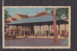 47 - Castelmoron - Place Henri IV - La Fontaine Et La Halle - Castelmoron