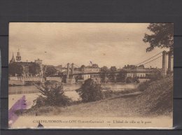 47 - Castelmoron - L'Hotel De Ville Et Le Pont - Castelmoron