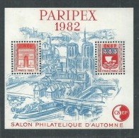 France CNEP N ° 3 XX Paripex : Salon Philatélique D´Automne à Paris  1982,  Le Bloc TB - CNEP