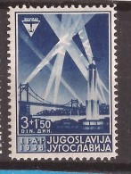 1938 354-57A     JUGOSLAVIJA JUGOSLAWIEN PONTE FLUGAUSTELLUNG    MNH - Unused Stamps