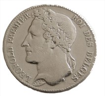 5 Francs -  Léopold Premier - Belgique - 1848 - TB+ - - 500 Francs