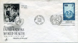 NATIONS UNIS NEW YORK APR 6 - 1956 FDC - Briefe U. Dokumente