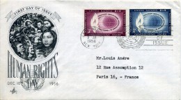 NATIONS UNIS NEW YORK DEC 10 - 1956 FDC - Covers & Documents