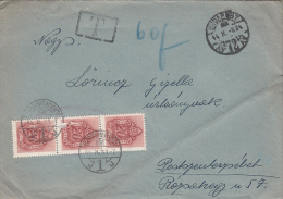 37722- POSTHORN, STAMPS ON COVER, 1944, HUNGARY - Covers & Documents