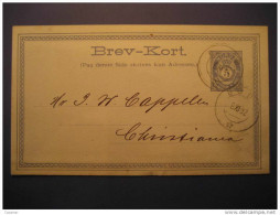 1882 BODO To CHRISTIANIA Postal Stationery - Ganzsachen