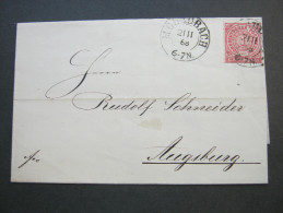 1868 , M.GLADBACH , Klarer Stempel Auf Brief - Postal  Stationery