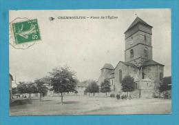 CPA Place De L'Eglise CHAMBOULIVE 19 - Sonstige & Ohne Zuordnung