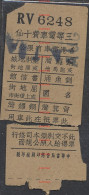 QY870 HONG KONG Tram Ticket Chinese Language - World