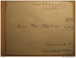 FINLAND 1944 To Helsinki K WWII Militar Postage Paid Kenttapostia Faltpost Cancel Cover Finlande - Militair