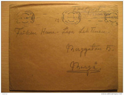 FINLAND 1942 To Borga Porvoo WWII Militar Postage Paid Kenttapostia Faltpost Cancel Cover Finlande - Militair