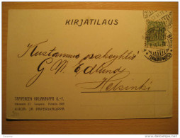 Tampereen 1911 To Helsinki RUSSIA Finland Postal Stationery - Covers & Documents