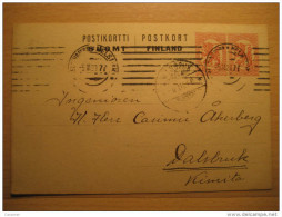 Helsinki 1920 To DALSBRUCK 10 + 10 Postal Stationery Finland - Storia Postale