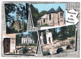 CHILLY - MAZARIN . 91 . Souvenir . Multivue 4 Photos . église Chateau Et + - Chilly Mazarin