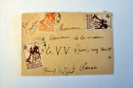 Lettre De Guinée Conakry à Destination De Paris (Maison E.V.V) - Covers & Documents