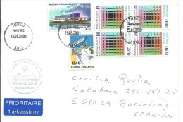 CARTA 2001 FERRY TURKU - Cartas & Documentos