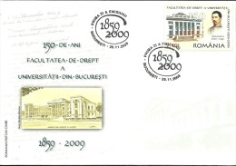 Romania 2008 /  FDC / 150 Years Law School Bucarest - Gaz