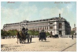 (115)  - Very Old Postcard - Spain - Madrid Banco Di Espana - Banques