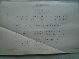 Old Print - Braille  Writing -  Hungary  Pallas Lexikon Ca 1890's  BA31.3 - Ex-libris