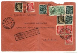 1969 - Italia Regno - Lettera Timbro Zara      9/110 - Storia Postale (Posta Aerea)