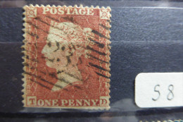 GB 1 P Rouge Scott8 - Used Stamps