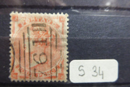 GB 4p Vermillon  1862 Scott 34 - Unclassified