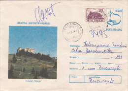 37988- TIHUTA HOTEL, TOURISM, COVER STATIONERY, 1994, ROMANIA - Hôtellerie - Horeca