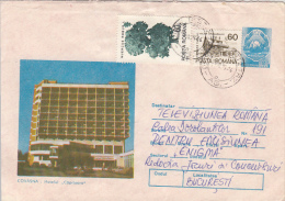 37990- COVASNA- DEER HOTEL, TOURISM, COVER STATIONERY, 1995, ROMANIA - Hôtellerie - Horeca