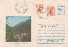 37993- BAILE HERCULANE HOTELS, TOURISM, COVER STATIONERY, 1994, ROMANIA - Hôtellerie - Horeca