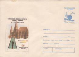 38042- BOWLING WORLD CHAMPIONSHIP, COVER STATIONERY, 1995, ROMANIA - Petanca
