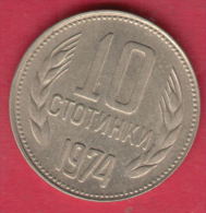 F6225 / - 10 Stotinki - 1974 - Bulgaria Bulgarie Bulgarien Bulgarije - Coins Monnaies Munzen - Bulgaria