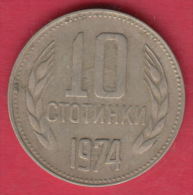 F6230 / - 10 Stotinki - 1974 - Bulgaria Bulgarie Bulgarien Bulgarije - Coins Monnaies Munzen - Bulgarije