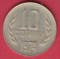 F6234 / - 10 Stotinki - 1974 - Bulgaria Bulgarie Bulgarien Bulgarije - Coins Monnaies Munzen - Bulgarije