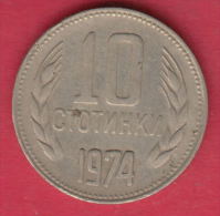 F6236 / - 10 Stotinki - 1974 - Bulgaria Bulgarie Bulgarien Bulgarije - Coins Monnaies Munzen - Bulgarije