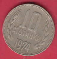 F6243 / - 10 Stotinki - 1974 - Bulgaria Bulgarie Bulgarien Bulgarije - Coins Monnaies Munzen - Bulgarije