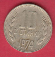 F6246 / - 10 Stotinki - 1974 - Bulgaria Bulgarie Bulgarien Bulgarije - Coins Monnaies Munzen - Bulgarije