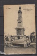 62 - Liévin - Monument Aux Morts - Au Dos , Cachet " Chemin De Fer Aux Armées " - Lievin