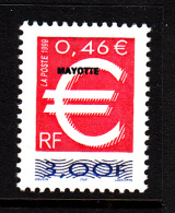 Mayotte MNH Scott #125 MAYOTTE Overprint On 3fr France Dual Currency - Ungebraucht