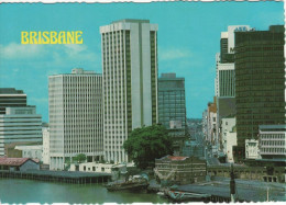 Postcard Brisbane Queensland Australia Queen Street City Skyline Harbour - Brisbane