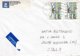 Polonia 1997 - Lettera X L'Italia Affrancata Con 2 Stamps - Storia Postale