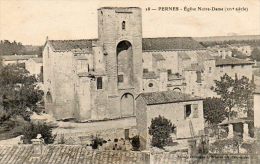 CPA - PERNES (84) - Aspect Du Quartier De L'Eglise N.-D. En 1918 - Pernes Les Fontaines