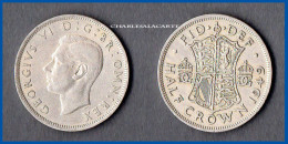 GREAT BRITAIN 1949  GEORGE VI  HALF-CROWN 2/6d.  GOOD TO FINE CONDITION - K. 1/2 Crown