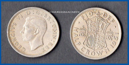 GREAT BRITAIN 1951  GEORGE VI  HALF-CROWN 2/6d.  GOOD TO FINE CONDITION - K. 1/2 Crown