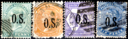 Australia-del-Sud-00057 - 1891-95 - Y&T Servizio  N. B14, A16, 18, 22a (o) - Privi Di Difetti Occulti. - Gebruikt
